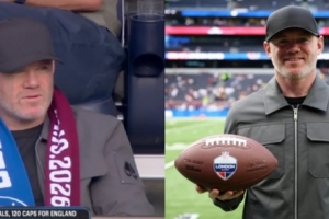 太阳报：鲁尼在热刺球场观看NFL较量，遭到球迷嘘声对待